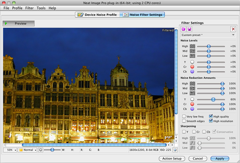 Neat Image plugin for (Mac) overview screenshots